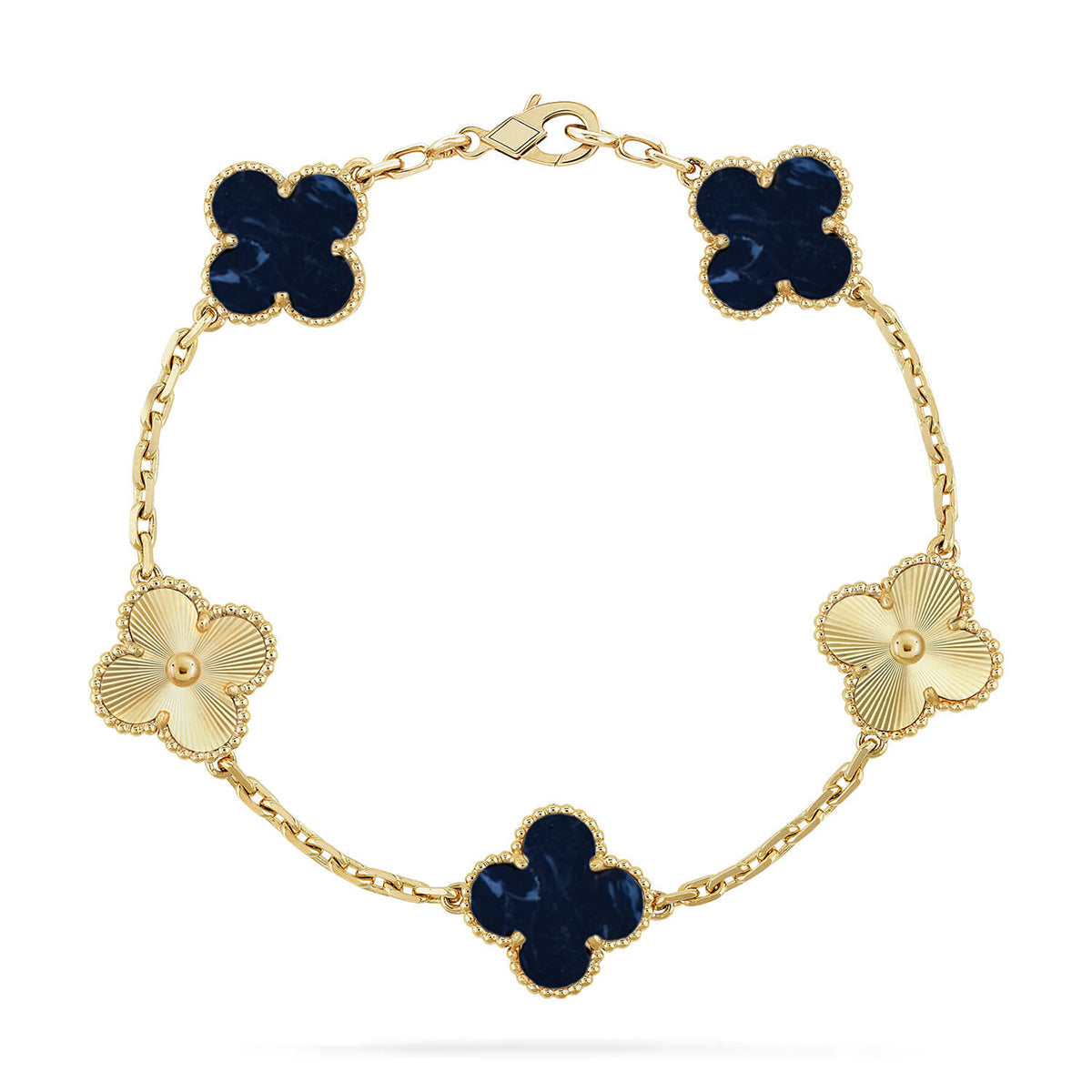 [Love Lucky]CLOVER 5 MOTIF PIETERSITE BRACELET COLLECTION