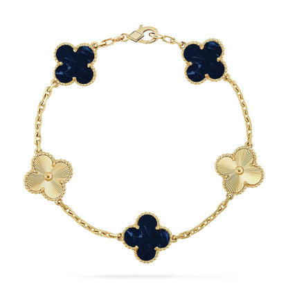 [Love Lucky]CLOVER 5 MOTIF PIETERSITE BRACELET COLLECTION