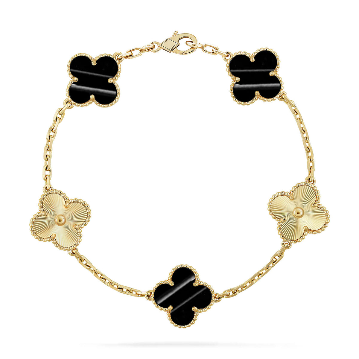 [Love Lucky] CLOVER 5 MOTIF PULSAR STONE BRACELET COLLECTION