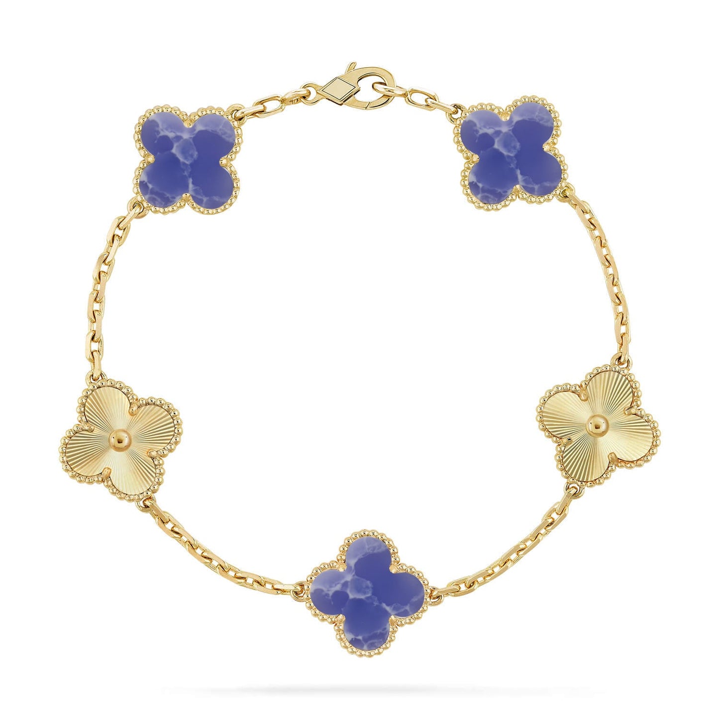 [Love Lucky]CLOVER 5 MOTIF BLUE VEINS BRACELET COLLECTION