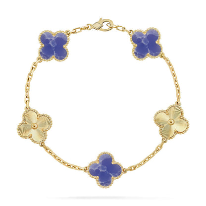 [Love Lucky]CLOVER 5 MOTIF BLUE VEINS BRACELET COLLECTION
