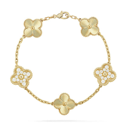 [Love Lucky] CLOVER 5 MOTIF LASER BRACELET COLLECTION