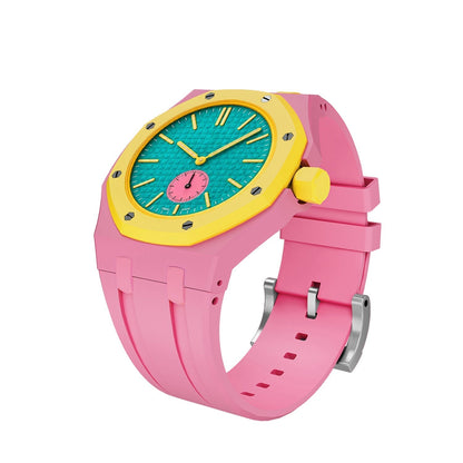 Boîtier en biocéramique et bracelet en silicone exclusifs Royal Oak Pop