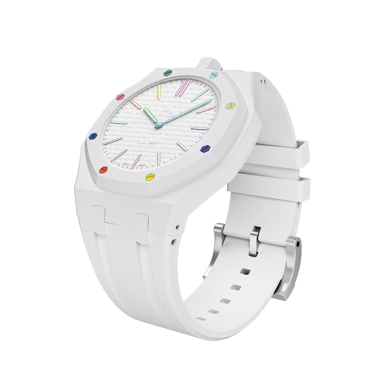 Boîtier en biocéramique et bracelet en silicone exclusifs Royal Oak Pop