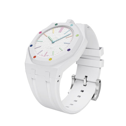 Boîtier en biocéramique et bracelet en silicone exclusifs Royal Oak Pop