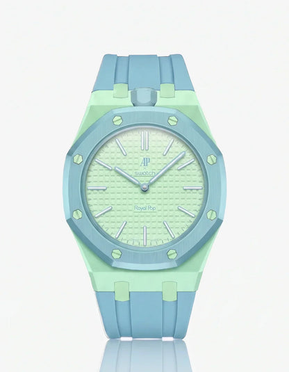 Cinturino e cassa in silicone Royal Pop Blaue Acht (Personalizza i colori)