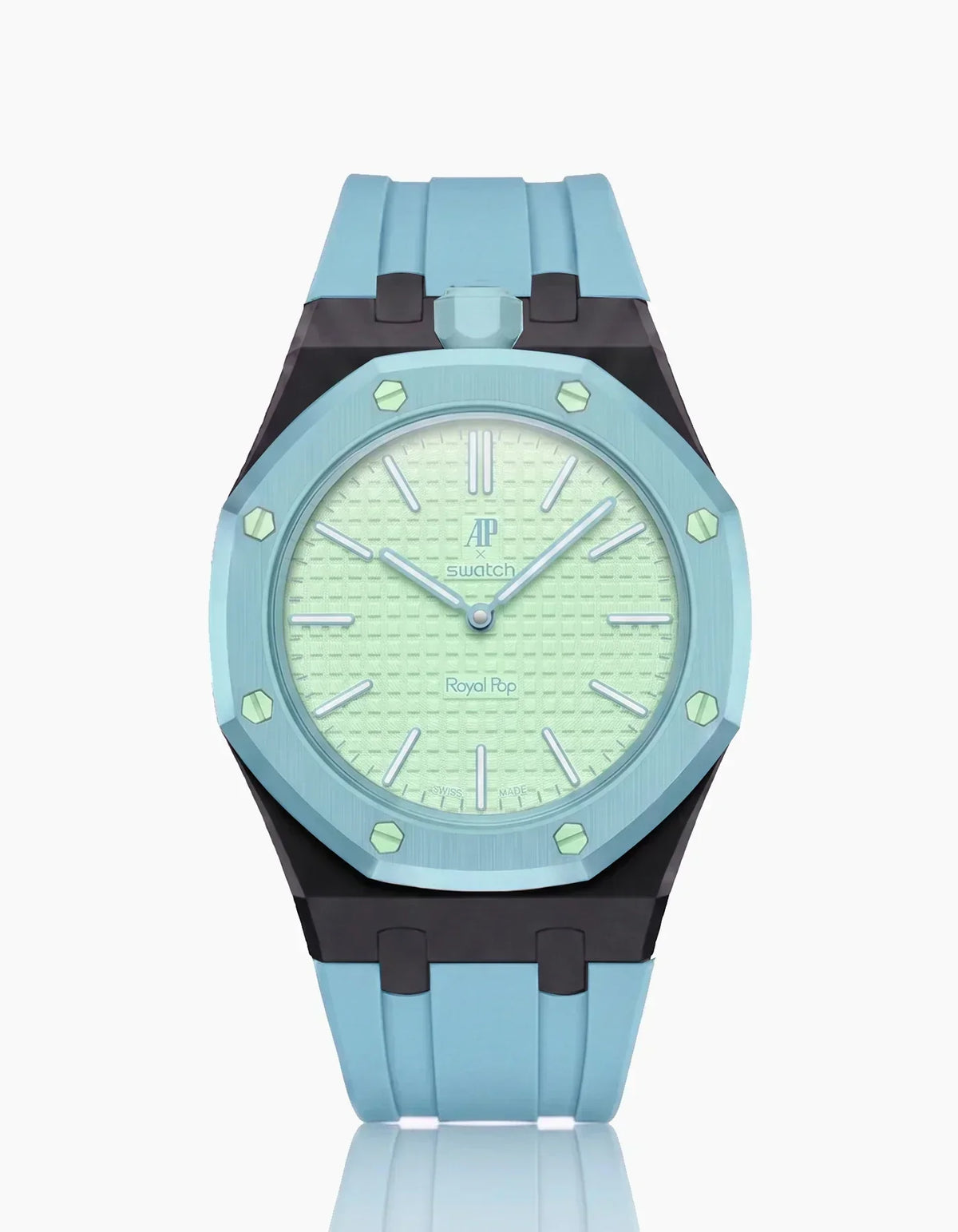 Cinturino e cassa in silicone Royal Pop Blaue Acht (Personalizza i colori)