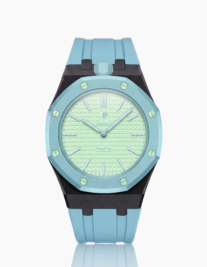 Cinturino e cassa in silicone Royal Pop Blaue Acht (Personalizza i colori)