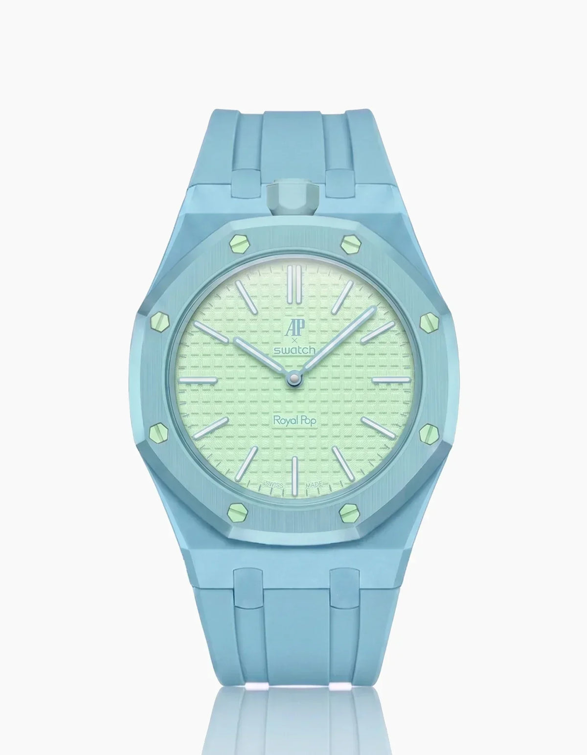 Cinturino e cassa in silicone Royal Pop Blaue Acht (Personalizza i colori)