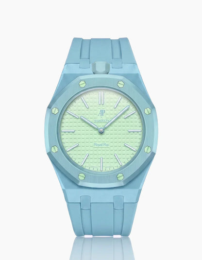 Cinturino e cassa in silicone Royal Pop Blaue Acht (Personalizza i colori)
