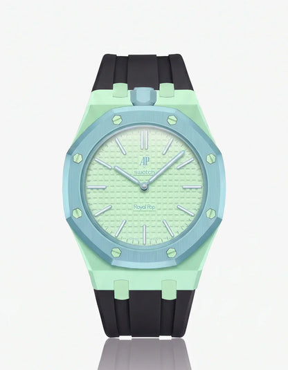 Cinturino e cassa in silicone Royal Pop Blaue Acht (Personalizza i colori)