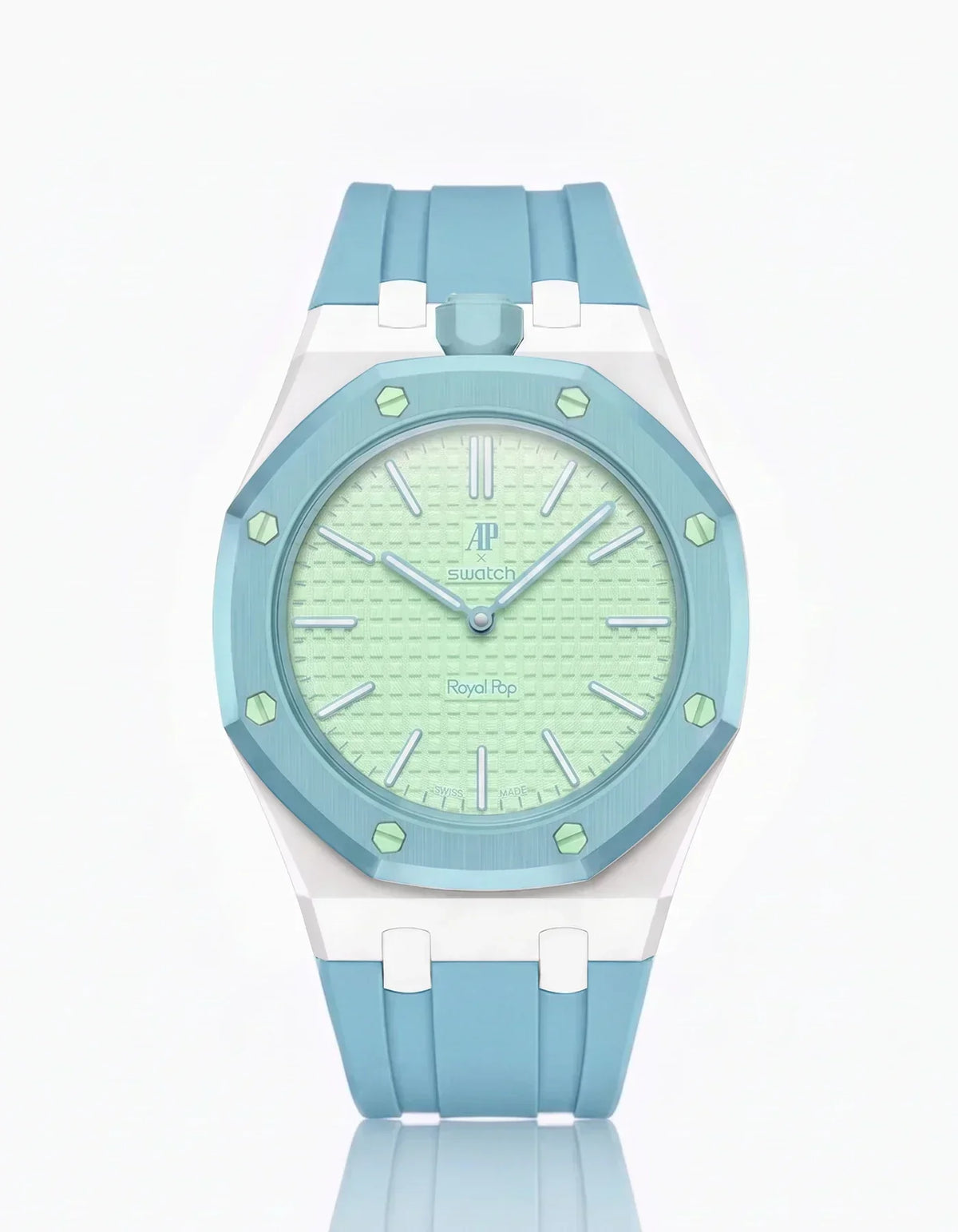 Cinturino e cassa in silicone Royal Pop Blaue Acht (Personalizza i colori)