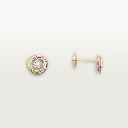 [Love Lucky]TRINITY STUD DIAMOND EARRINGS