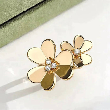 [Love Lucky]BAGUE TRÈFLE COMOS EN OR ET DIAMANTS