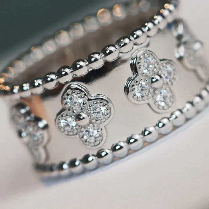 [Love Lucky]BAGUE CALÉIDOSCOPE TRÈFLE 10MM