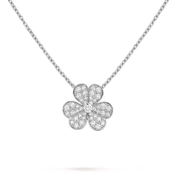 [Love Lucky]COLLANA CLOVER DIAMANTE ARGENTO