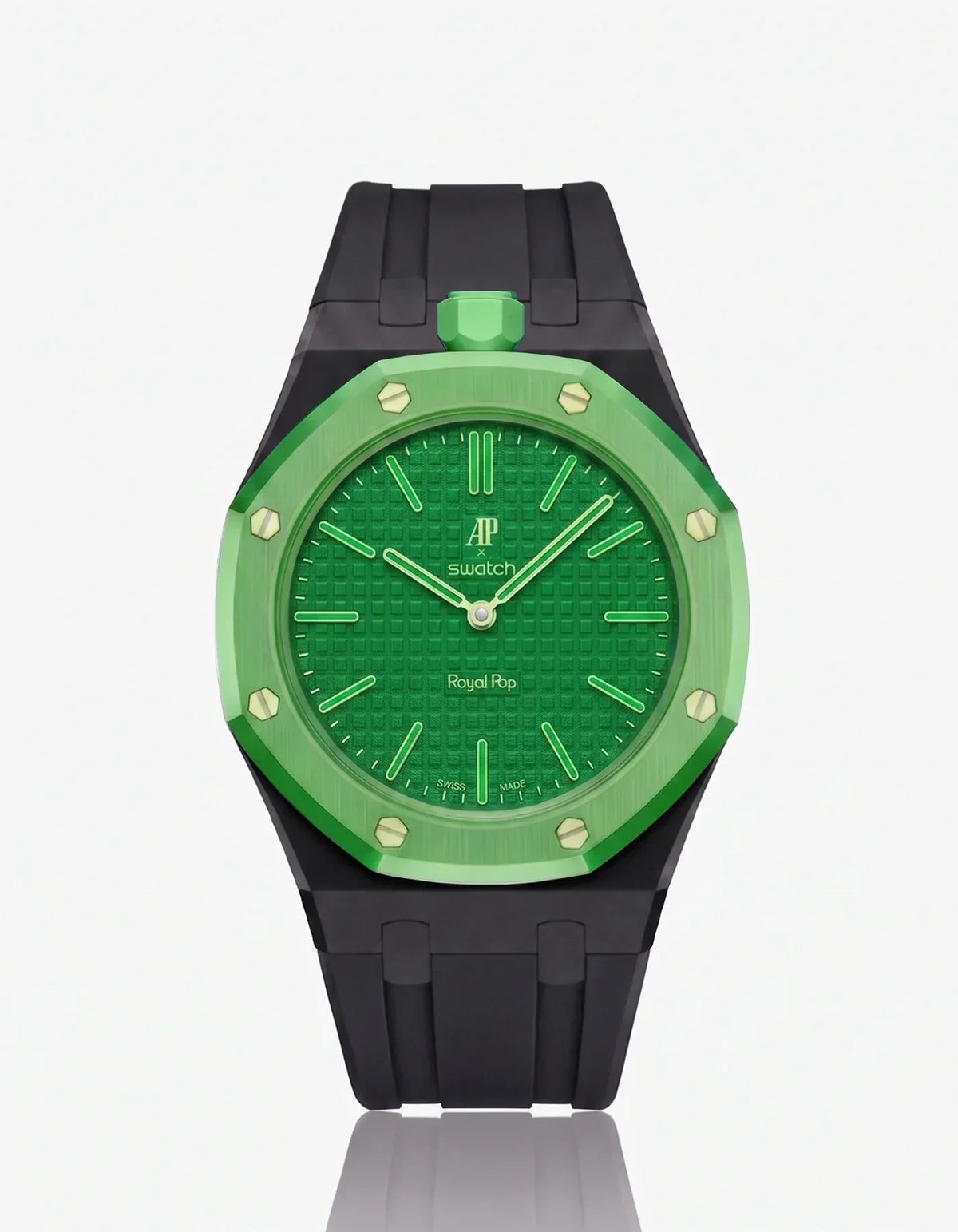 Correa y funda de silicona Royal Pop Green Eight (personalizar colores)
