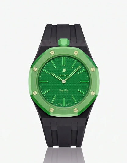 Correa y funda de silicona Royal Pop Green Eight (personalizar colores)