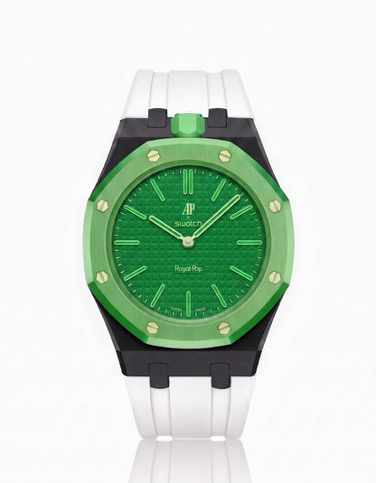 Correa y funda de silicona Royal Pop Green Eight (personalizar colores)