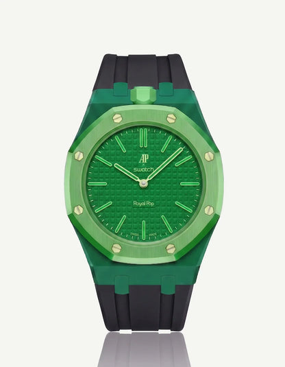 Correa y funda de silicona Royal Pop Green Eight (personalizar colores)