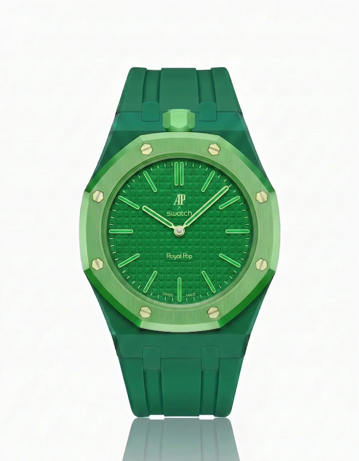 Correa y funda de silicona Royal Pop Green Eight (personalizar colores)