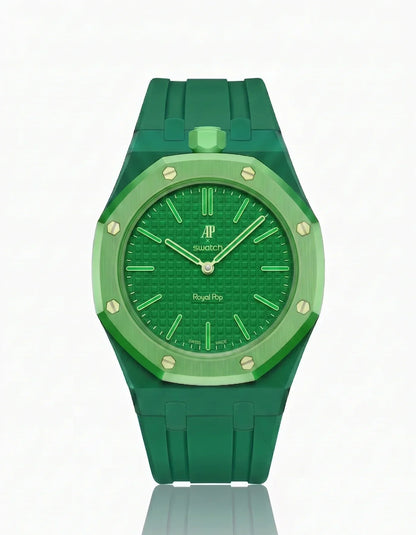 Correa y funda de silicona Royal Pop Green Eight (personalizar colores)