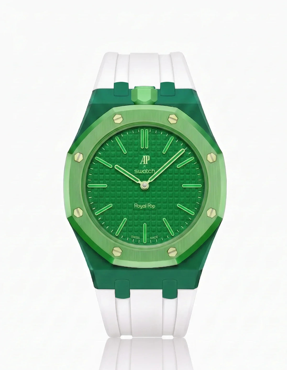 Correa y funda de silicona Royal Pop Green Eight (personalizar colores)