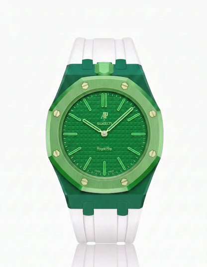Correa y funda de silicona Royal Pop Green Eight (personalizar colores)