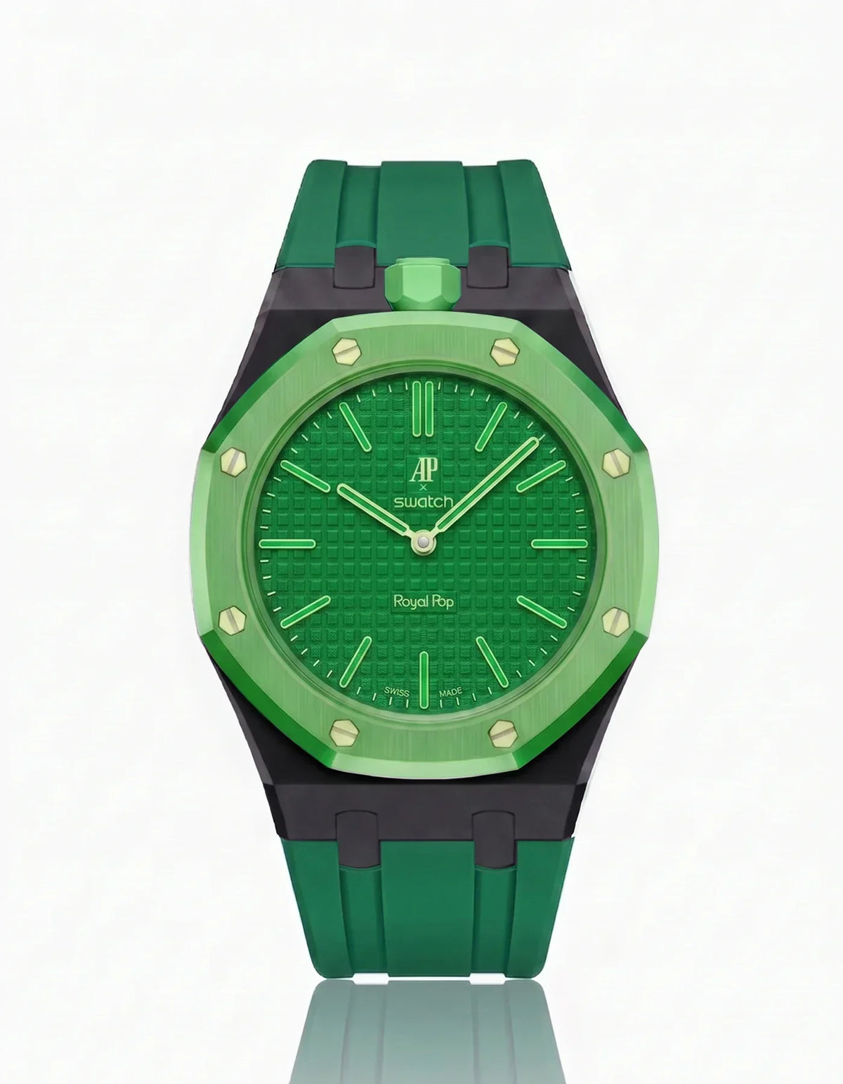 Correa y funda de silicona Royal Pop Green Eight (personalizar colores)