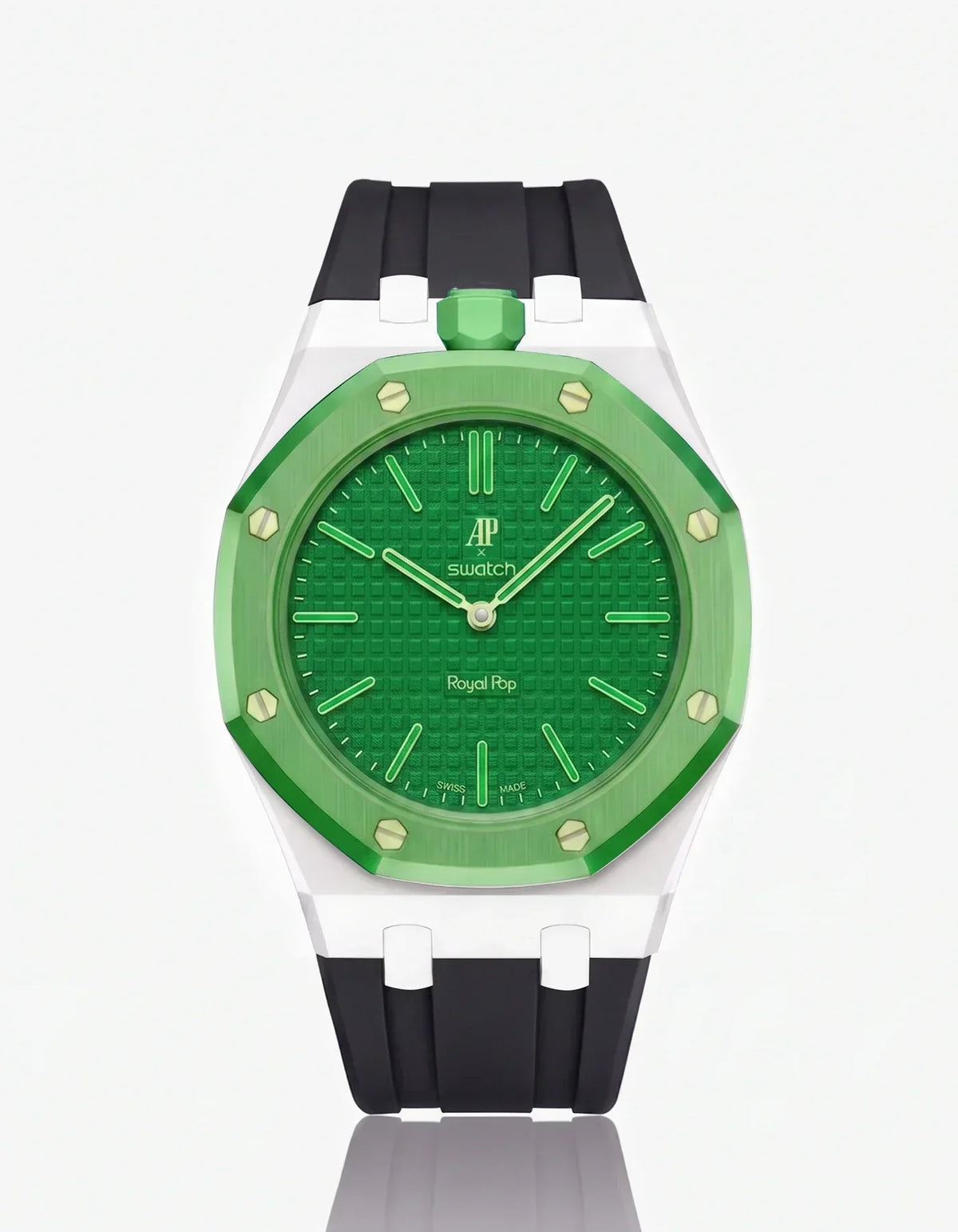 Correa y funda de silicona Royal Pop Green Eight (personalizar colores)