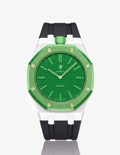 Correa y funda de silicona Royal Pop Green Eight (personalizar colores)
