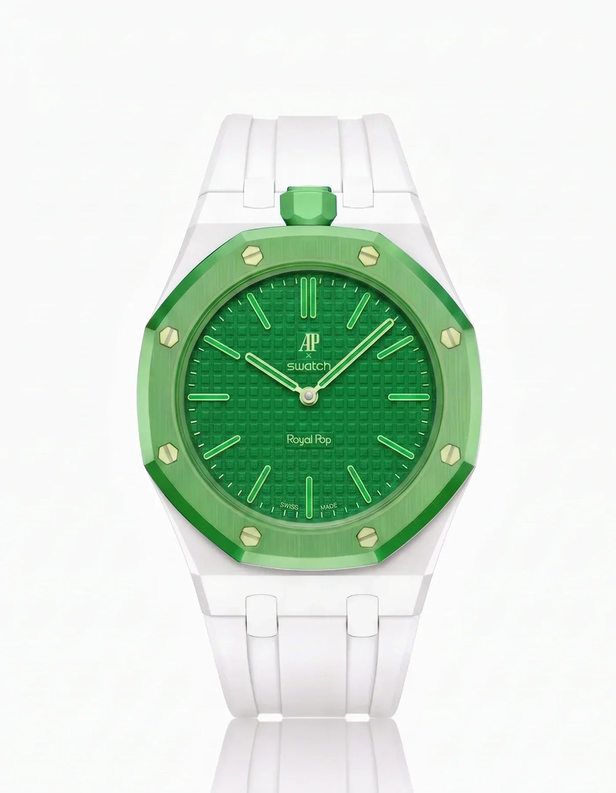 Correa y funda de silicona Royal Pop Green Eight (personalizar colores)