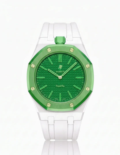 Correa y funda de silicona Royal Pop Green Eight (personalizar colores)
