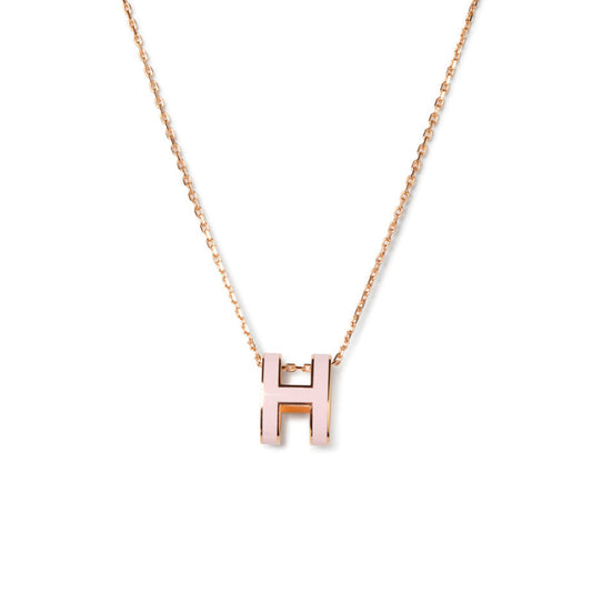 [Love Lucky]POP H PEDANT PINK GOLD