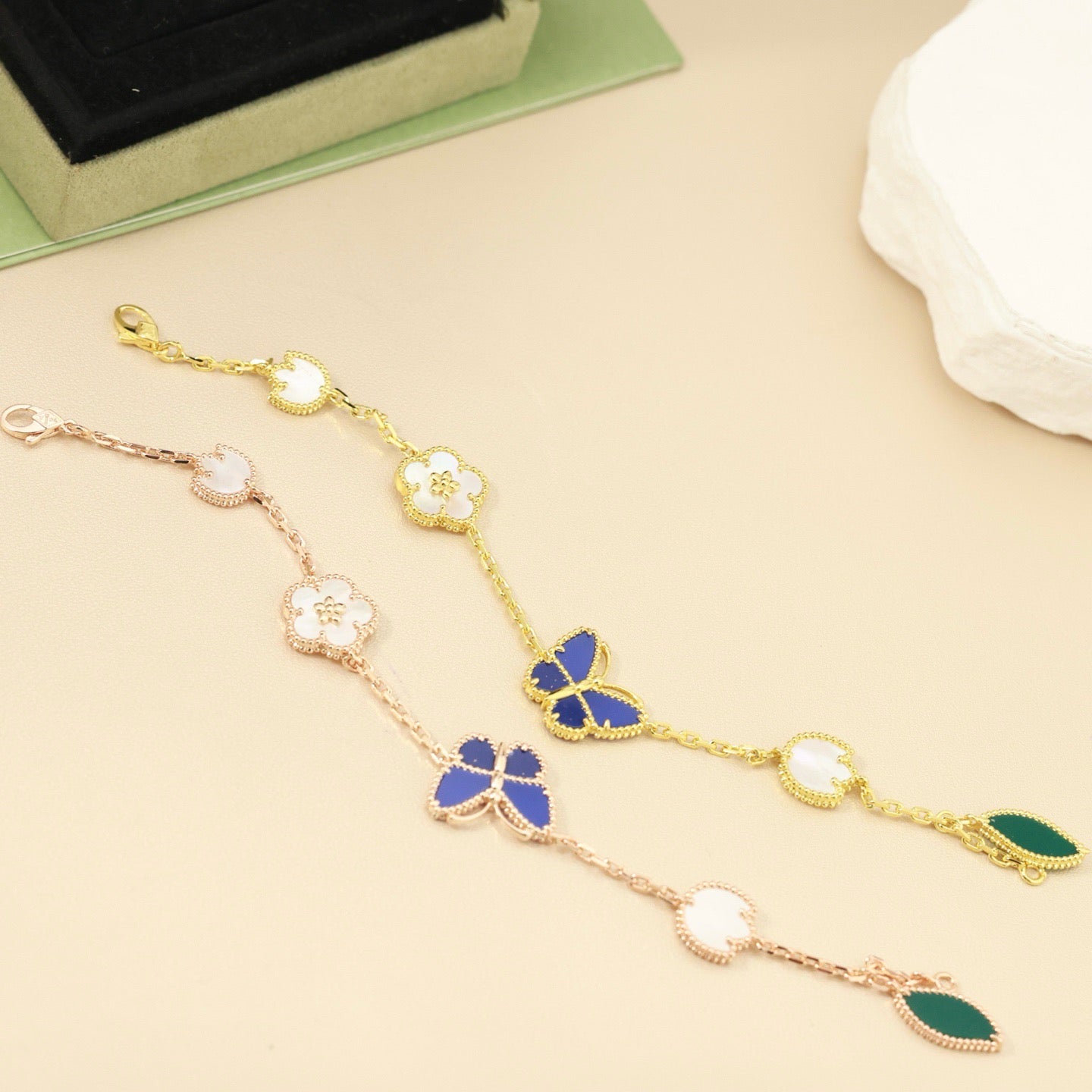 [Love Lucky]LUCKY SPRING BUTTERFLY 5 MOTIF BRACELET