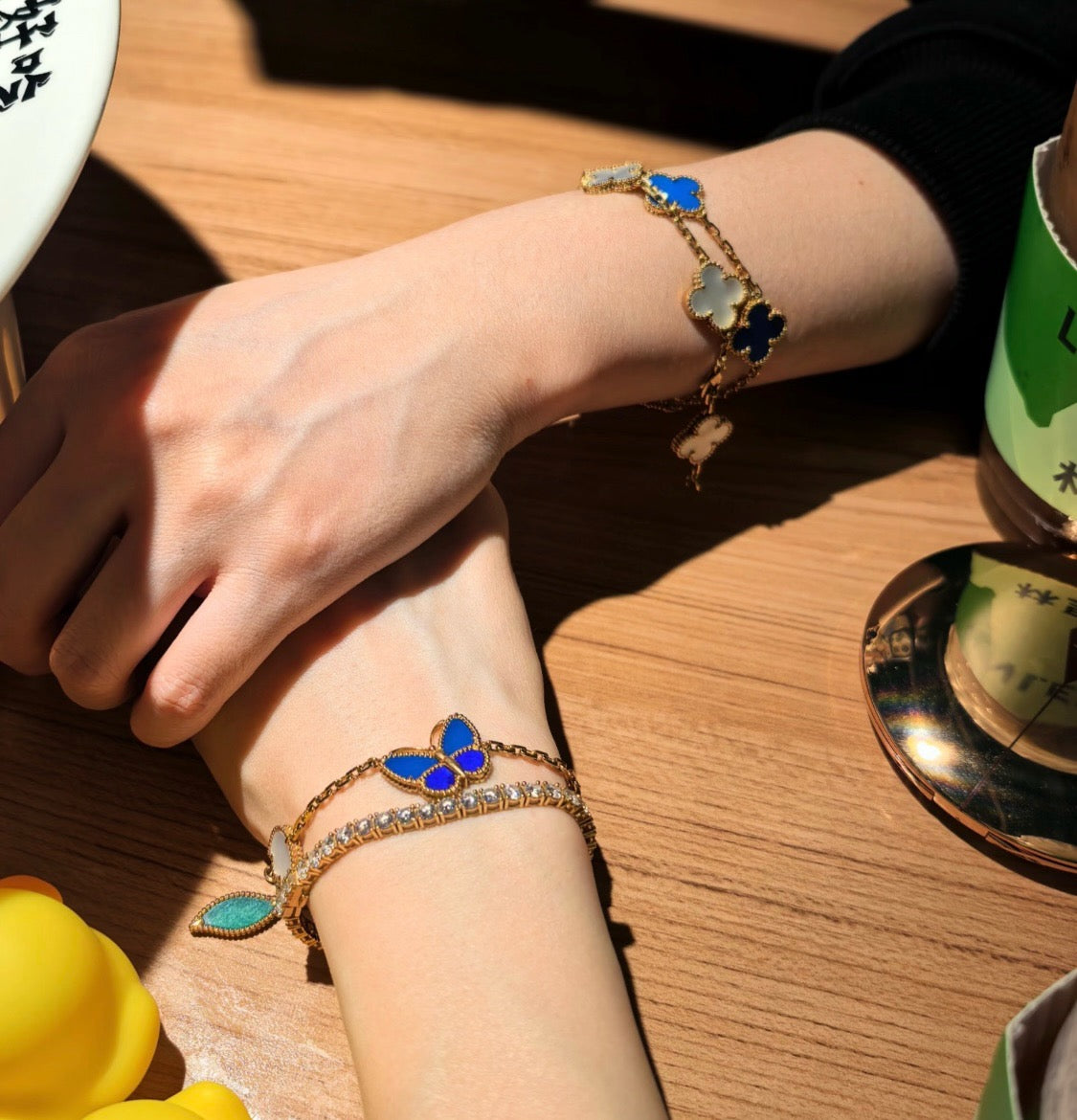 [Love Lucky]LUCKY SPRING BUTTERFLY 5 MOTIF BRACELET