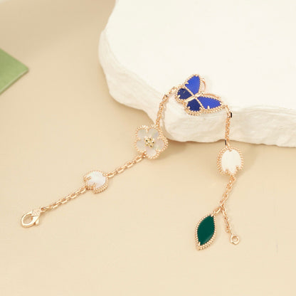 [Love Lucky]LUCKY SPRING BUTTERFLY 5 MOTIF BRACELET