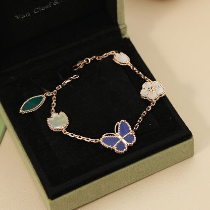 [Love Lucky]LUCKY SPRING BUTTERFLY 5 MOTIF BRACELET