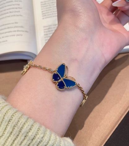 [Love Lucky]LUCKY SPRING BUTTERFLY 5 MOTIF BRACELET