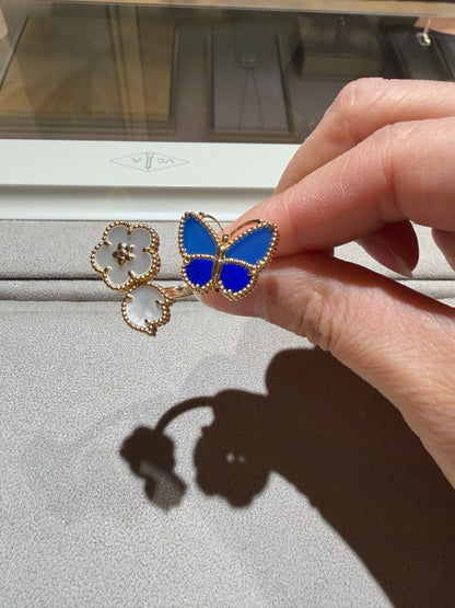 [Love Lucky]LUCKY SPRING BUTTERFLY OPEN-FACE RINGS