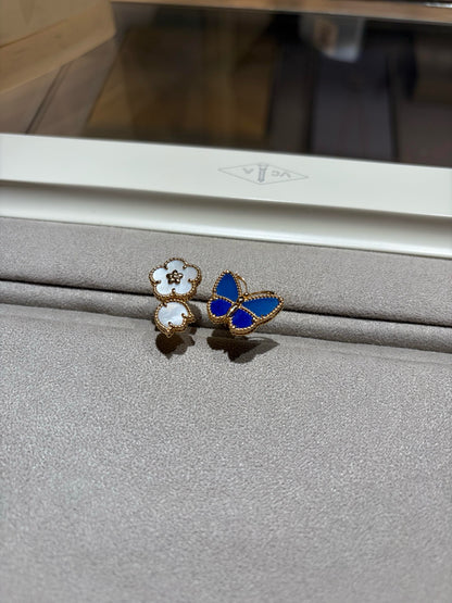 [Love Lucky]LUCKY SPRING BUTTERFLY OPEN-FACE RINGS