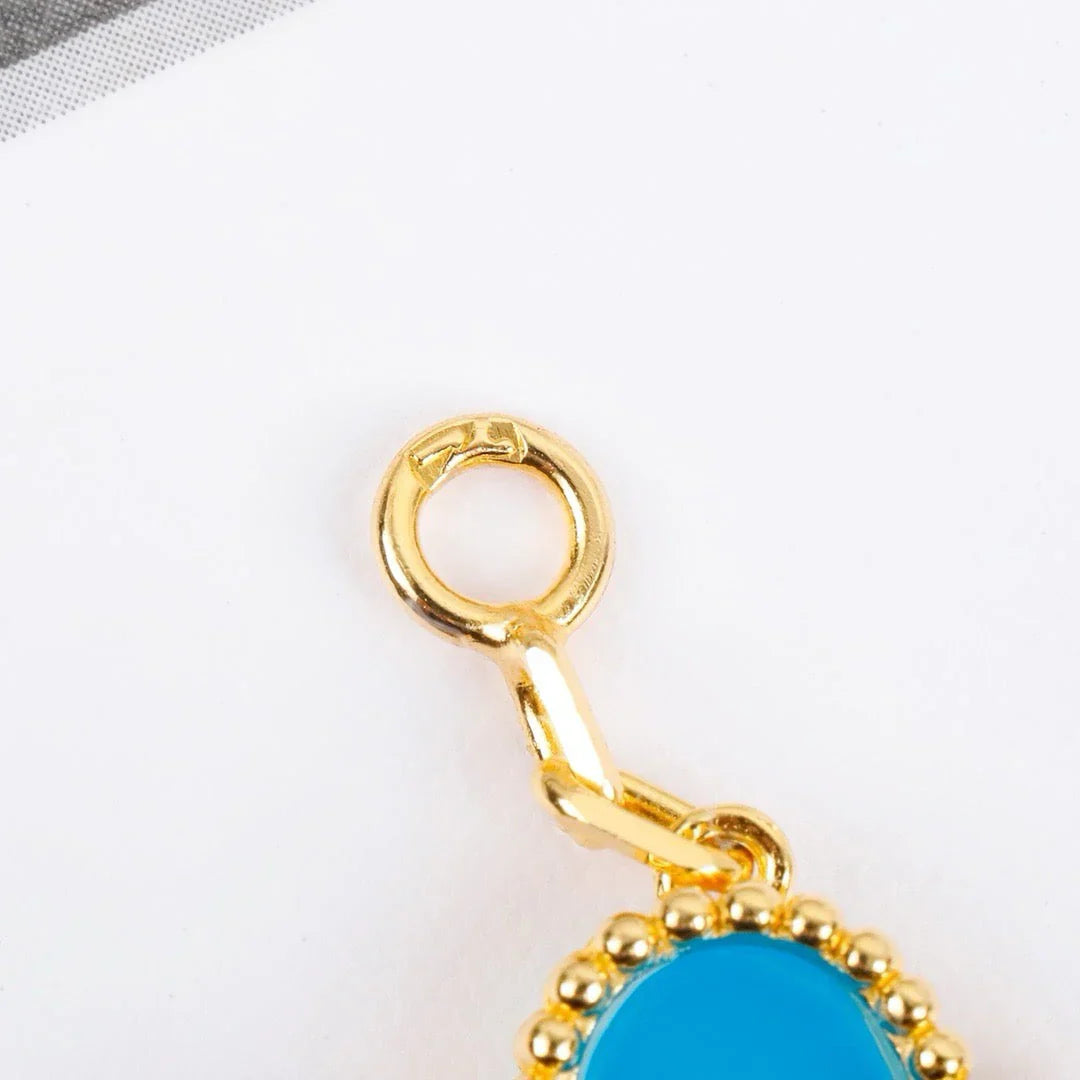 [Love Lucky] CLOVER 5 MOTIF TURQUOISE BRACELET COLLECTION