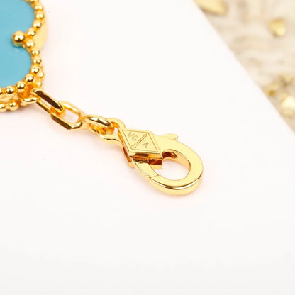 [Love Lucky] CLOVER 5 MOTIF TURQUOISE BRACELET COLLECTION