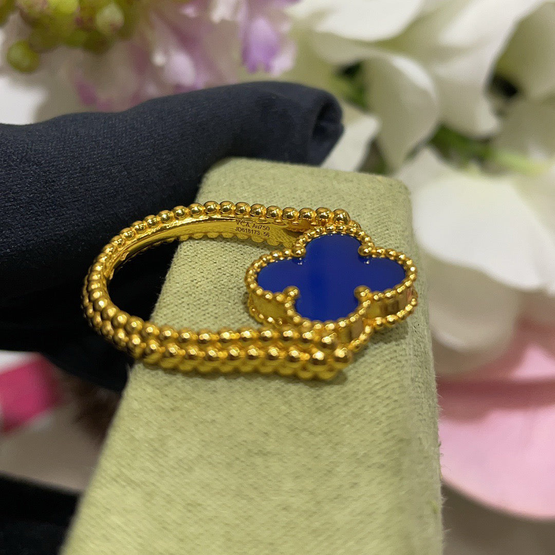 [Love Lucky]CLOVER RIVERSIBLE RING GOLD COLLECTION