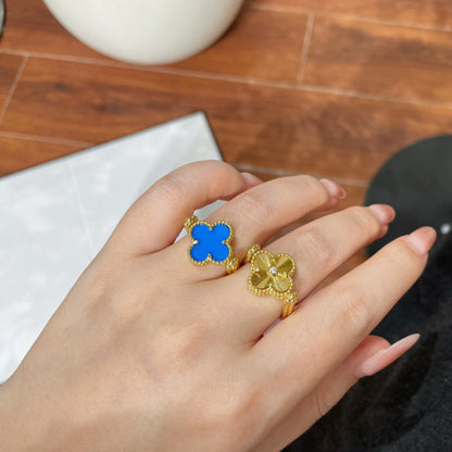 [Love Lucky]CLOVER RIVERSIBLE RING GOLD COLLECTION