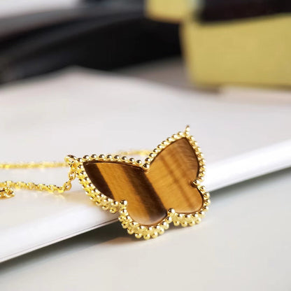 [Love Lucky] TIGER__ EYE BUTTERFLY NECKLACE