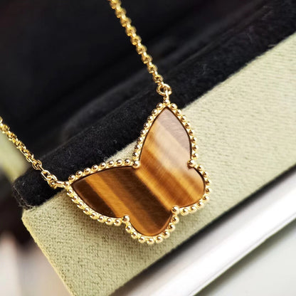 [Love Lucky] TIGER__ EYE BUTTERFLY NECKLACE