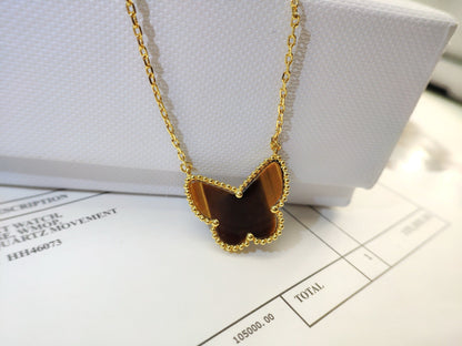 [Love Lucky] TIGER__ EYE BUTTERFLY NECKLACE