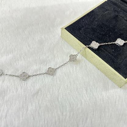 [Love Lucky]CLOVER 6 MOTIF DIAMOND BRACELET