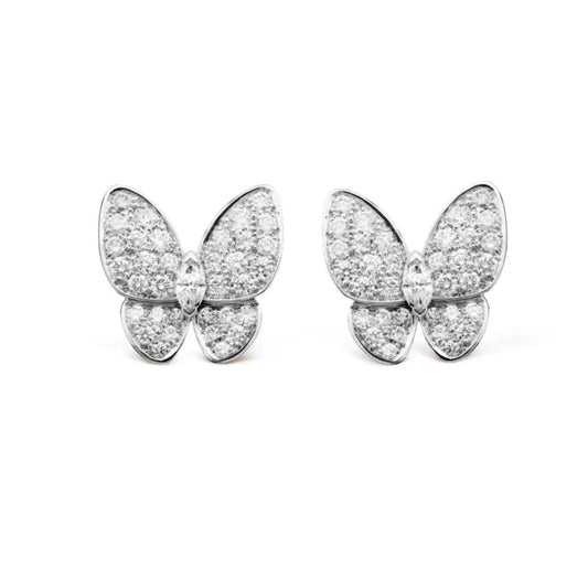 [Love Lucky]BUTTERFLY ALL DIAMOND EARRINGS
